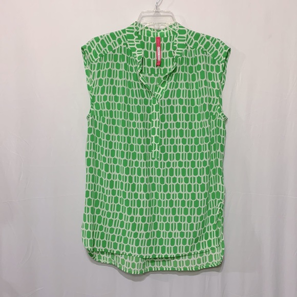 PLENTY Tracy Reese silk top sleeveless top hi-lo hemline women’s size medium - Picture 10 of 10